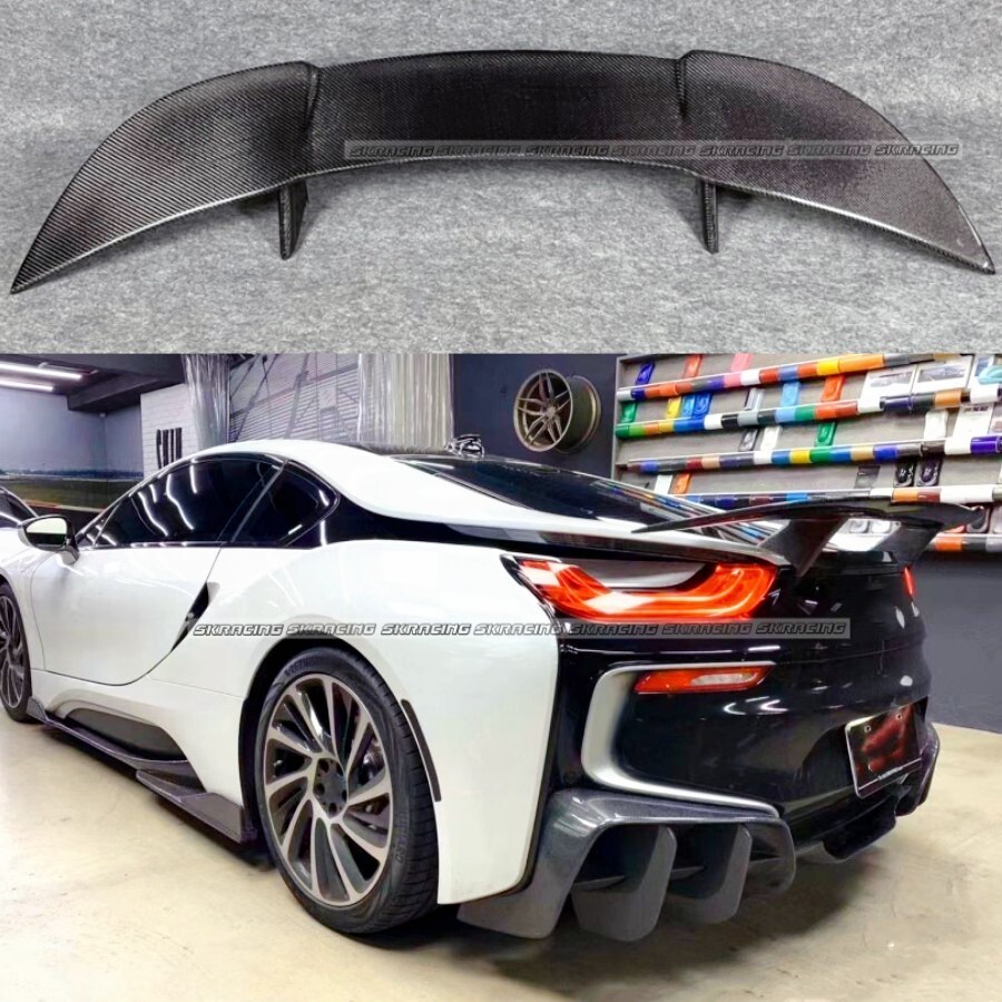 Carbon Fiber Rear Trunk Spoiler Wing Aero GT Style Rear Lid For