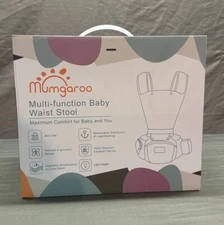 Mumgaroo Newborn Toddler Multi-Function Baby Waist Stool Carrier Baby Seat Open