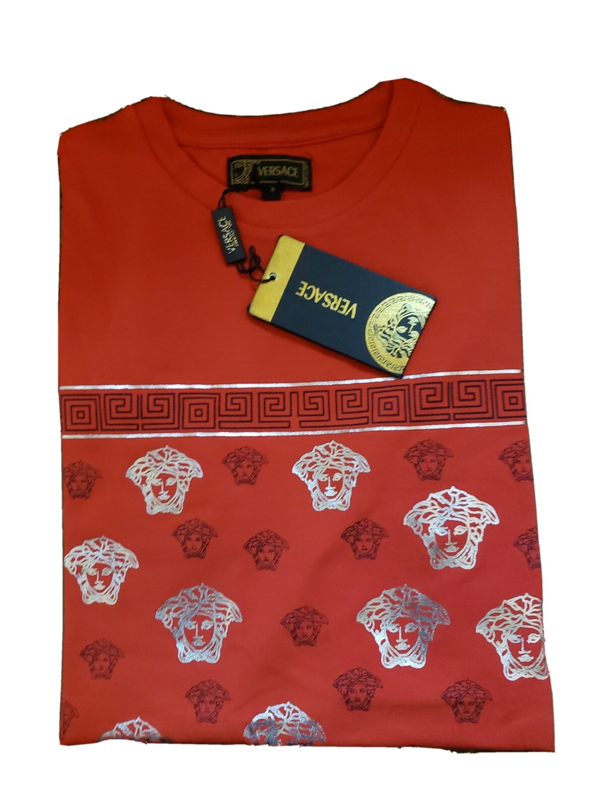 versace collection red t shirt