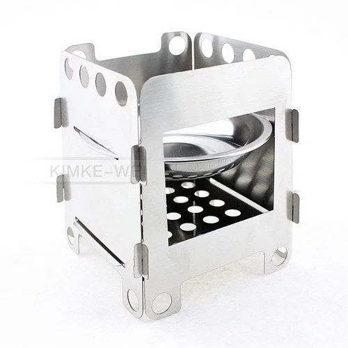 Camping Portable Folding Outdoor Camping Wood Stove Cooking Survival Burning