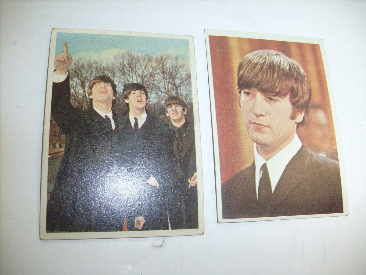Pair - John Lennon, The Beatles Color Cards | eBay