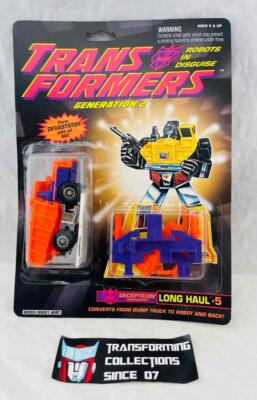 Transformers Original G2 1993 Construction Long Haul MOSC for Devastator Orange