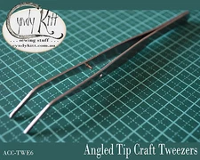 Angle tip, craft tweezers