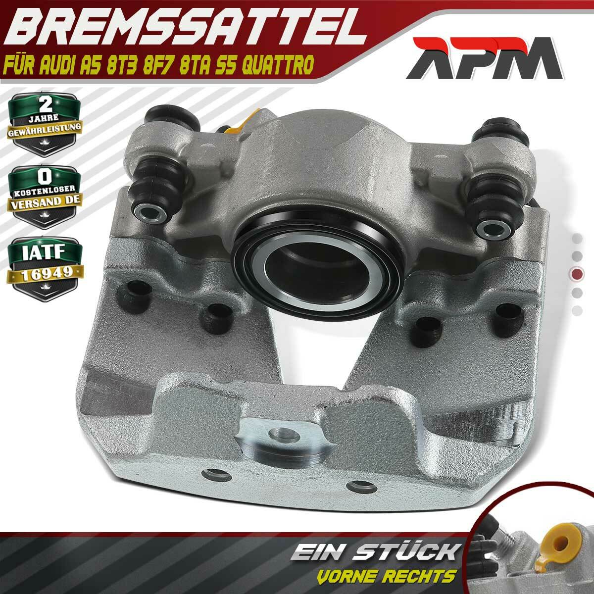 Frankberg Pinza Freno Anteriore Sinistra In Alluminio Per Audi A5/S5 8T3/8F7/8TA (2007-2017) - Sostitutiva 8T0615123B