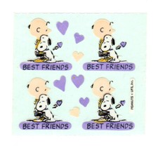 Vintage 80's StickerMagic Glossy Charlie Brown Peanuts Snoopy Dog Sticker Mod