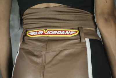 AIR JORDAN X TRAVIS SCOTT WMNS MOTO PANT, Pantalon mujer, premium leather, S