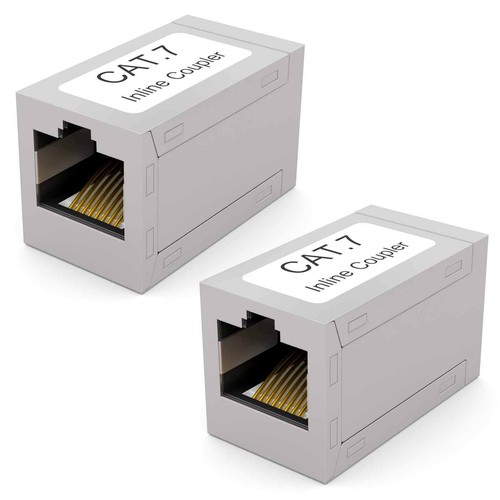 2x CAT 7 Netzwerk RJ45 Verbinder für Patchkabel LAN Netzwerkkabel Kupplung DSL~ - Bild 2 von 5