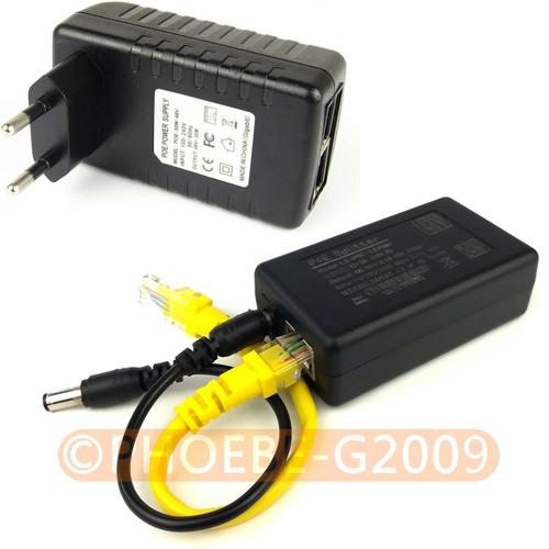 Gigabit 802.3at 24Watt PoE Kit Splitter + Injector 12V 2A Power Over Ethernet EU - 第 1/6 張圖片