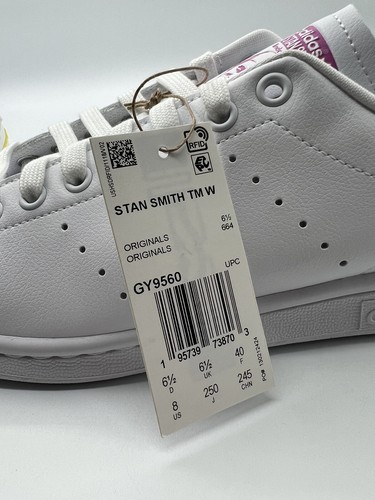 Adidas Women’s Stan Smith TM Originals Size 8 White | GY9560 | - Picture 6 of 6