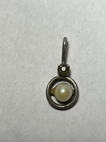 Bijoux Pendentif en Argent avec Perle (9-39/2) - Picture 3 of 5