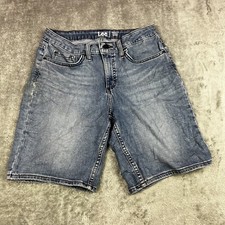 Lee Shorts Women's 8M Bermuda Mid-Rise Light Wash Denim