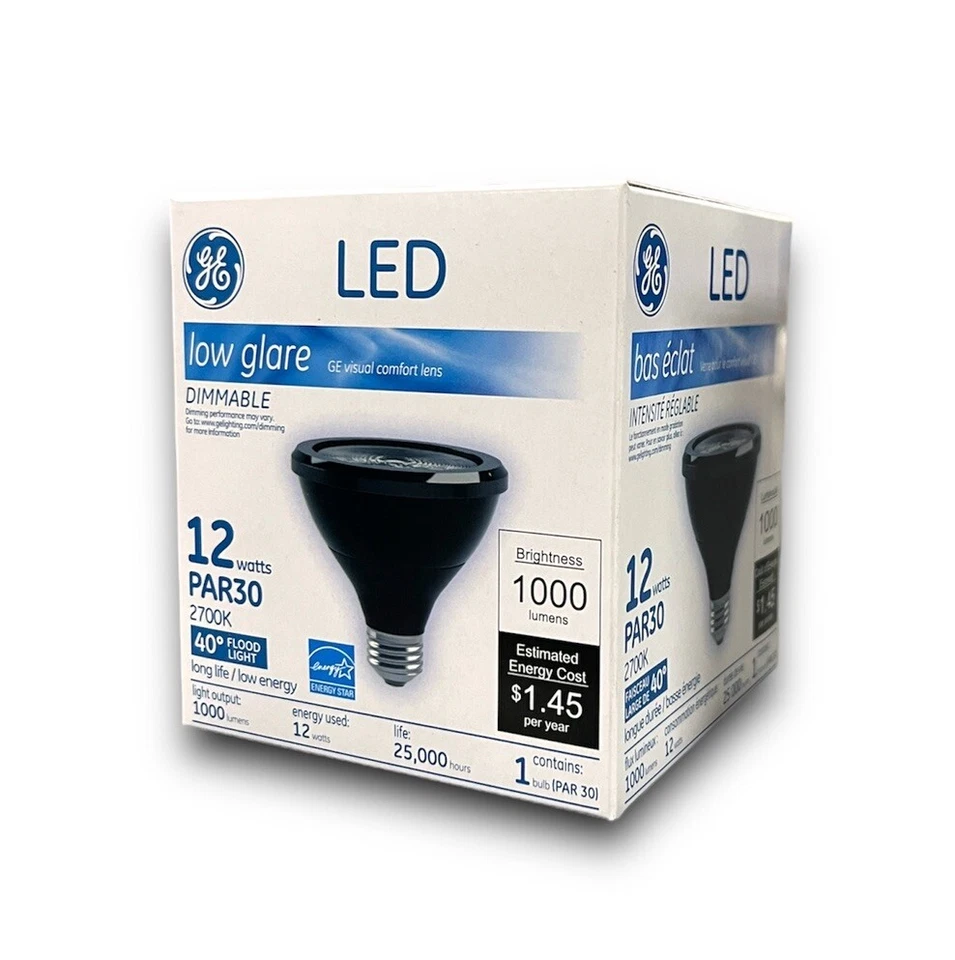 GE 73583 LED 1,000 Lumens PAR30 Light Bulbs (With E26 Medium Base) - Pack Of 12! - Image 2 of 4