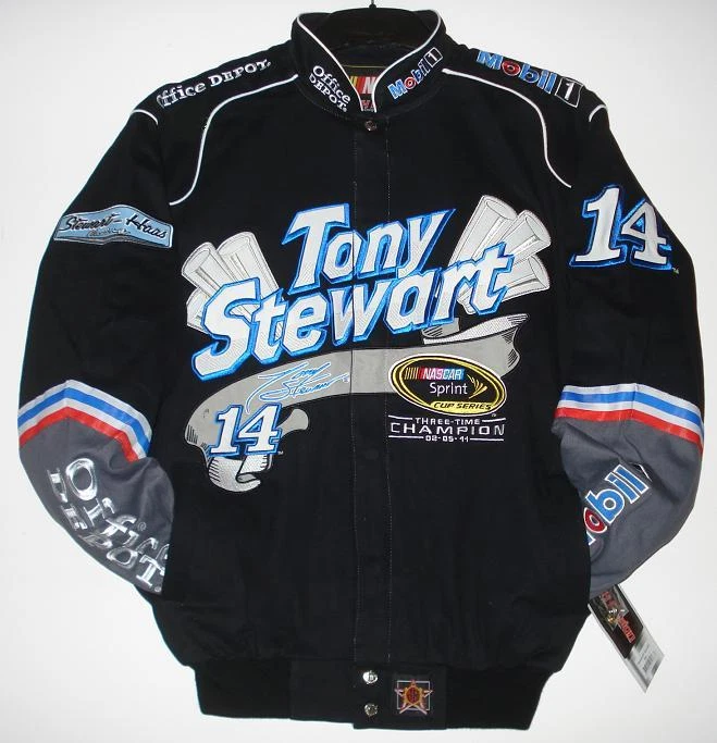 Chaqueta de algodón 4XL Nascar Tony Stewart Sprint Cup Series Champion 3 Times XXXXL Foto 2 de 4