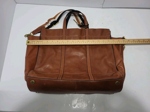 Fossil Sydney Large Leather Shopper Tote Shoulder Bag Brown Classic Everyday