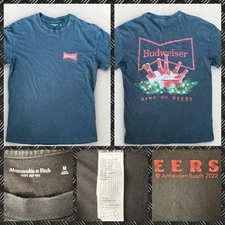 Abercrombie and Fitch Budweiser King Of Beers Faded Black Softest T-Shirt Size M