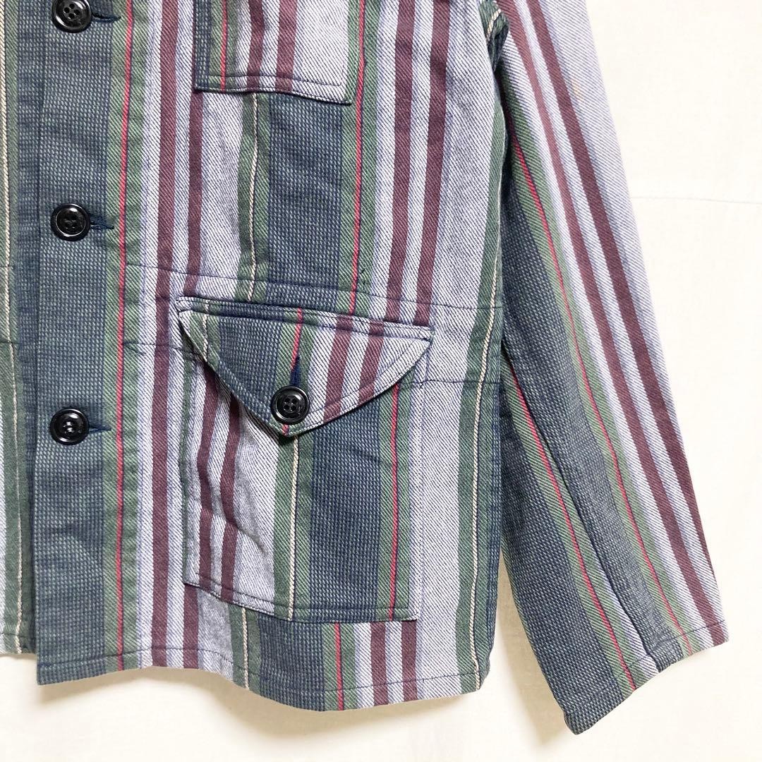 Engineered Garments Multi-Stripe Jacket Men’s M O… - image 5