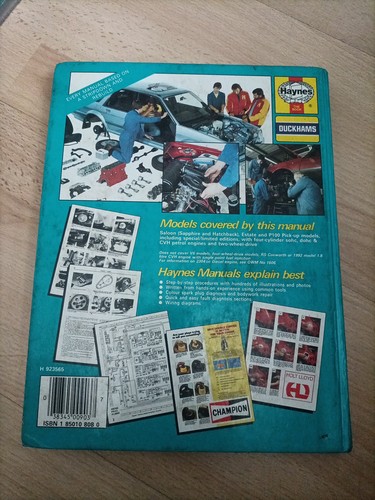 Haynes Ford Sierra Owners 4 Cylinder Workshop Manual 1982 To 1992 - Picture 2 of 4