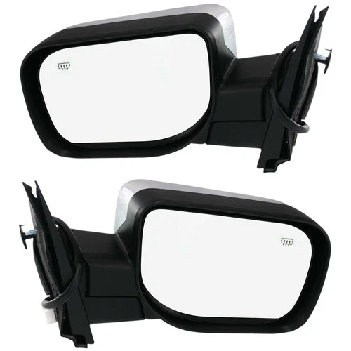 Mirrors Power Heated Chrome LH & RH Pair Set for Armada Titan Pathfinder QX56