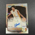 Nate Ament Topps 2025-26 Bowman Chrome Mini-Diamond On Card Auto 065/100