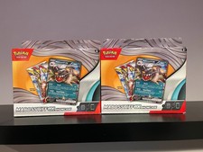 Pokemon TCG Mabosstiff ex 3-Booster Pack Showcase Box Lot of 2