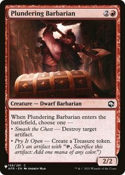 Plundering Barbarian 158/281 The List Reprints