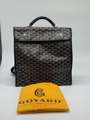 Goyard Saint Leger Backpack Black Monogram Canvas