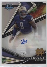 2022-23 Bowman U Best of 2022 Auto Refractor Justin Ademilola #BA-JUA Auto 16hr
