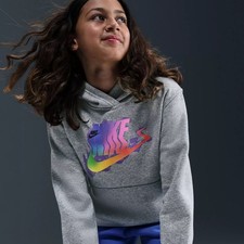 Nike Kids' Sportswear Club Fleece Glitch Hoodie - Size: XL