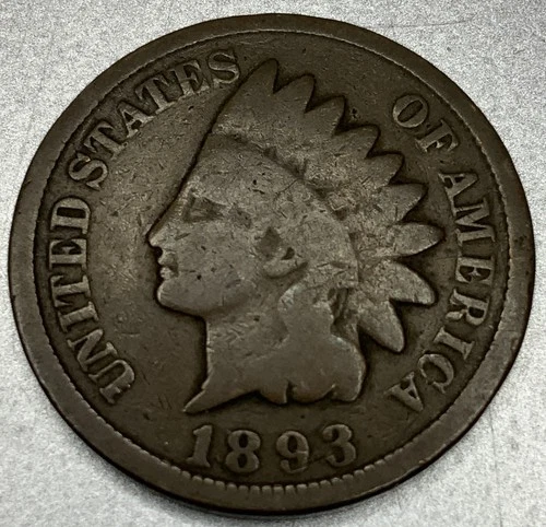 1893 Indian Head Cent Good Condition Penny 1c Cent - SV219