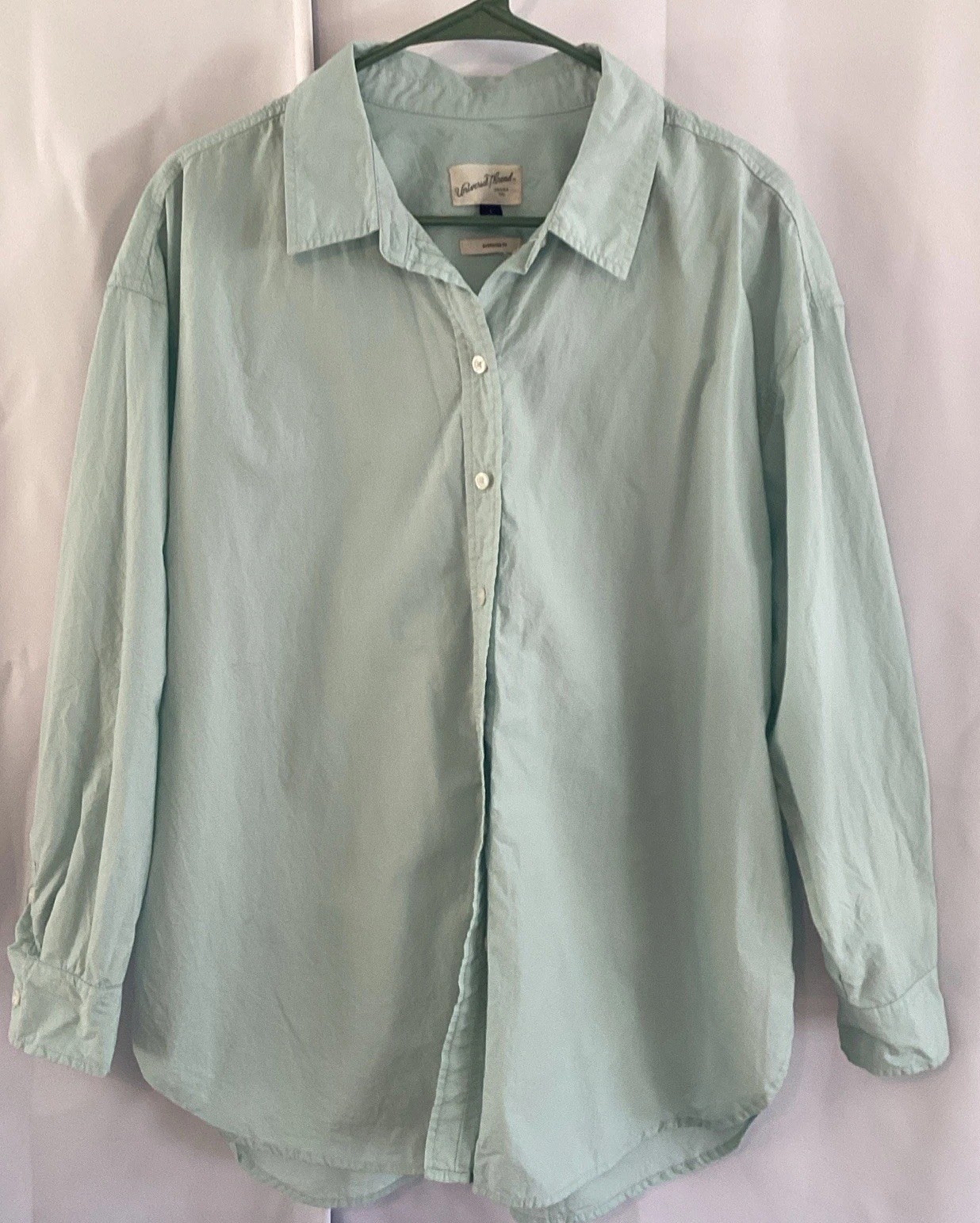 Universal Thread Women’s L Oversized Button Down … - image 1