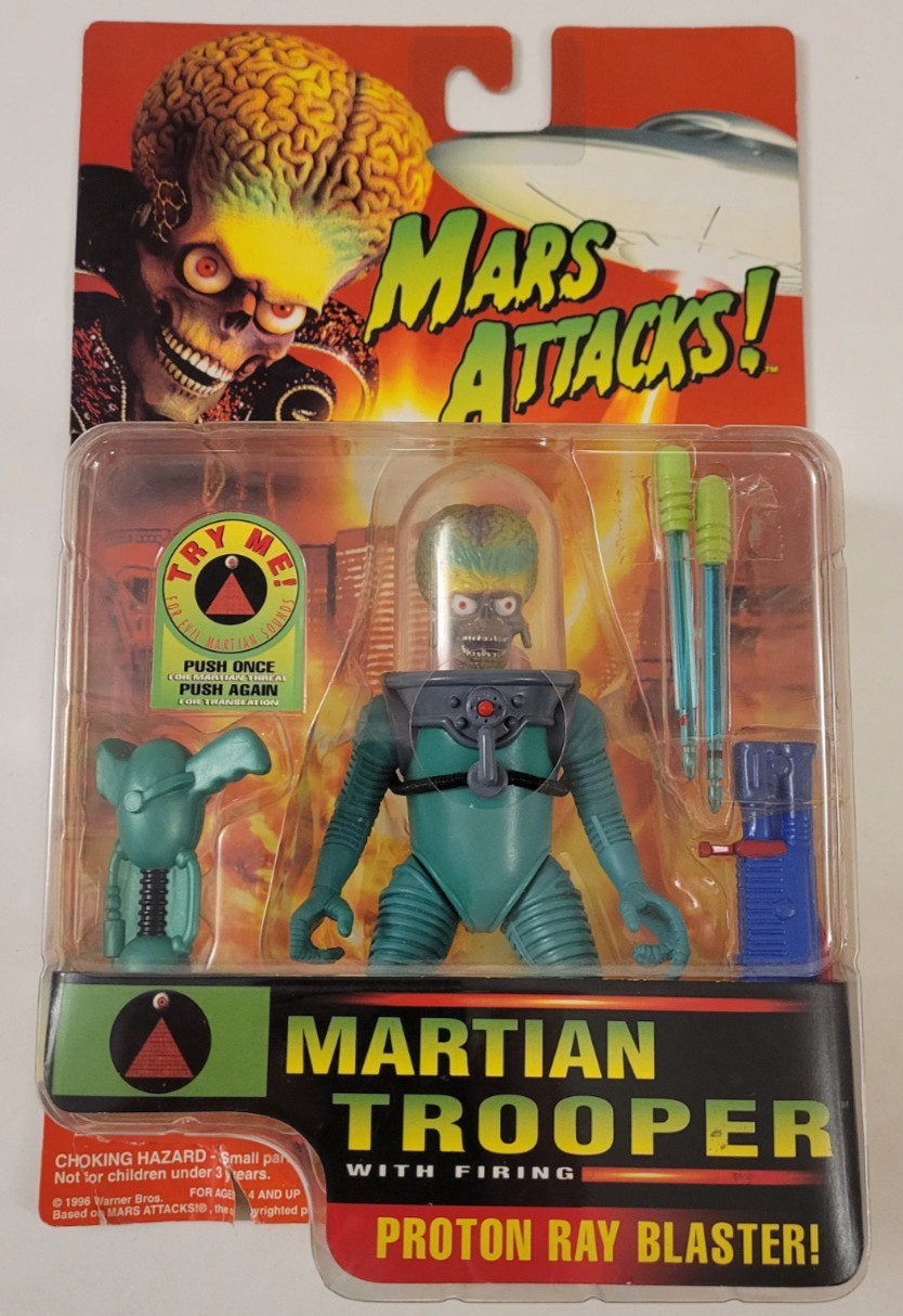 1996 MARS ATTACKS Vintage MARTIAN TROOPER MOC UNOPENED Alien Figure TREADMASTERS