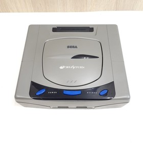 Sega Saturn console bundle with 3 games, 2 controllers & cables Japan Gray