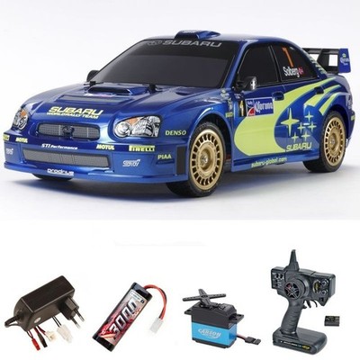 Tamiya Subaru Impreza WRX 2004 1/10 4WD TT-01E 2,4GHz Komplettset - 300047372SET