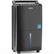 2500 sq ft Dehumidifier in Black for Basement - Intelligent Control, Auto Drain