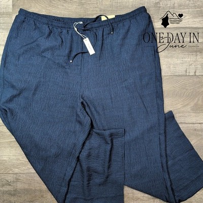 Max Studio Wide Leg Drawstring Pants Size 3X