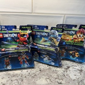 LEGO Dimensions 71216 71217 71222 Ninjago Fun Packs Damaged Boxes