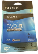 Sony Mini DVD-R 8cm Discs 1.4GB 30min AccuCORE   5 Pack NEW Sealed 
