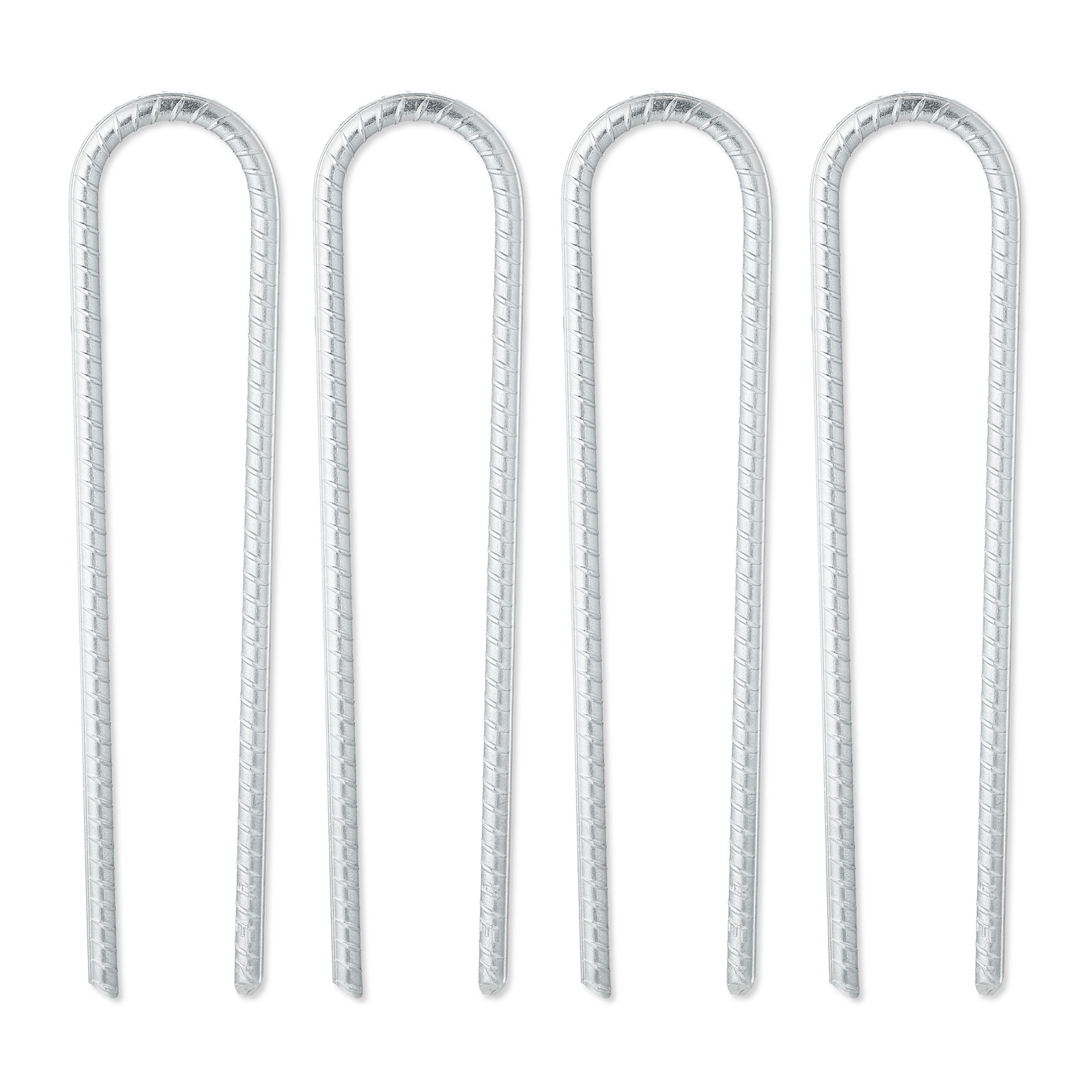 Pack 4 piquetas para camping Estacas tienda de campaña forma U Clavijas suelo