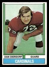 1974 Topps Football Card #32 Dan Dierdorf