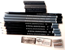Royal & Langnickel Essentials 18 Piece Sketching Art Set Used