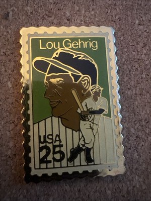 USPS Postage Stamp Lou Gehrig Pin 25 Cents