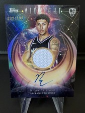 2025-2026 NBA Topps Midnight Nique Clifford Rookie Patch On Card Auto RC 1st RPA