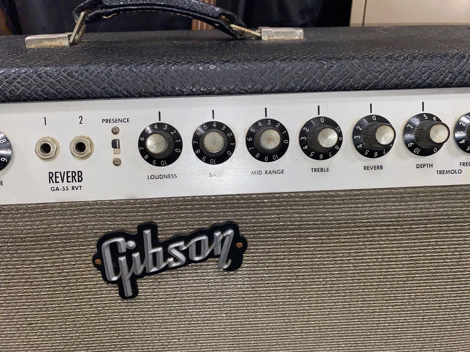 Gibson GA-55 RVT 1966 - Tolex negro todo original, 4 x 10” altavoces CVT Foto 4 de 4
