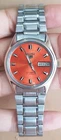 Seiko 5 Automatic Vintage 21 jewels Watch  Orange Dial Day / Date 6309 @ Japan