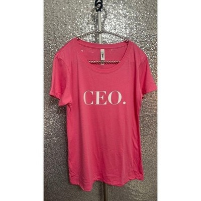 Next Level Ideal T Women's Pink 'CEO' T-Shirt