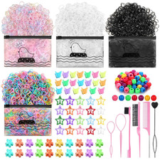 2116 Pcs Hair Accessories for Toddler Baby Girl 2000 Pcs Rubber Bands Hair Ela