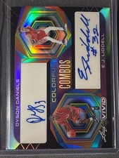 Dyson Daniels auto 2022-23 Leaf Vivid E.J. Liddell autograph Black #’d /20