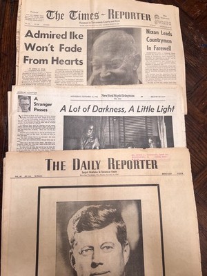 1960's Newspaper Headlines/3Sections