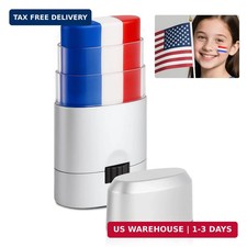 Red White and Blue Face Body Paint Sticks- Patriotic Pride 4th of July Accessori