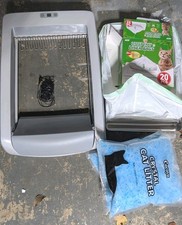 PetSafe ScoopFree Self-Cleaning Crystal Litter Box W/Steel Tray/Liners/Litter